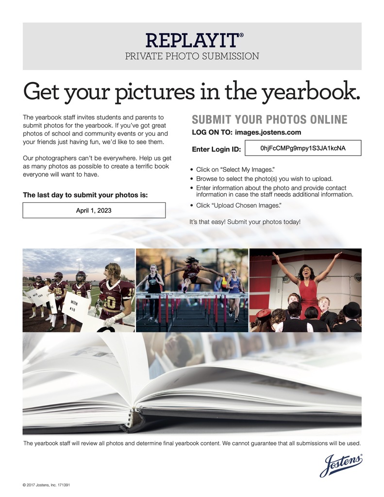 Submit school-related candids to the yearbook staff.