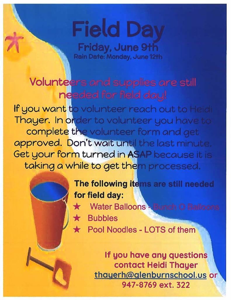 Volunteers for Field Day